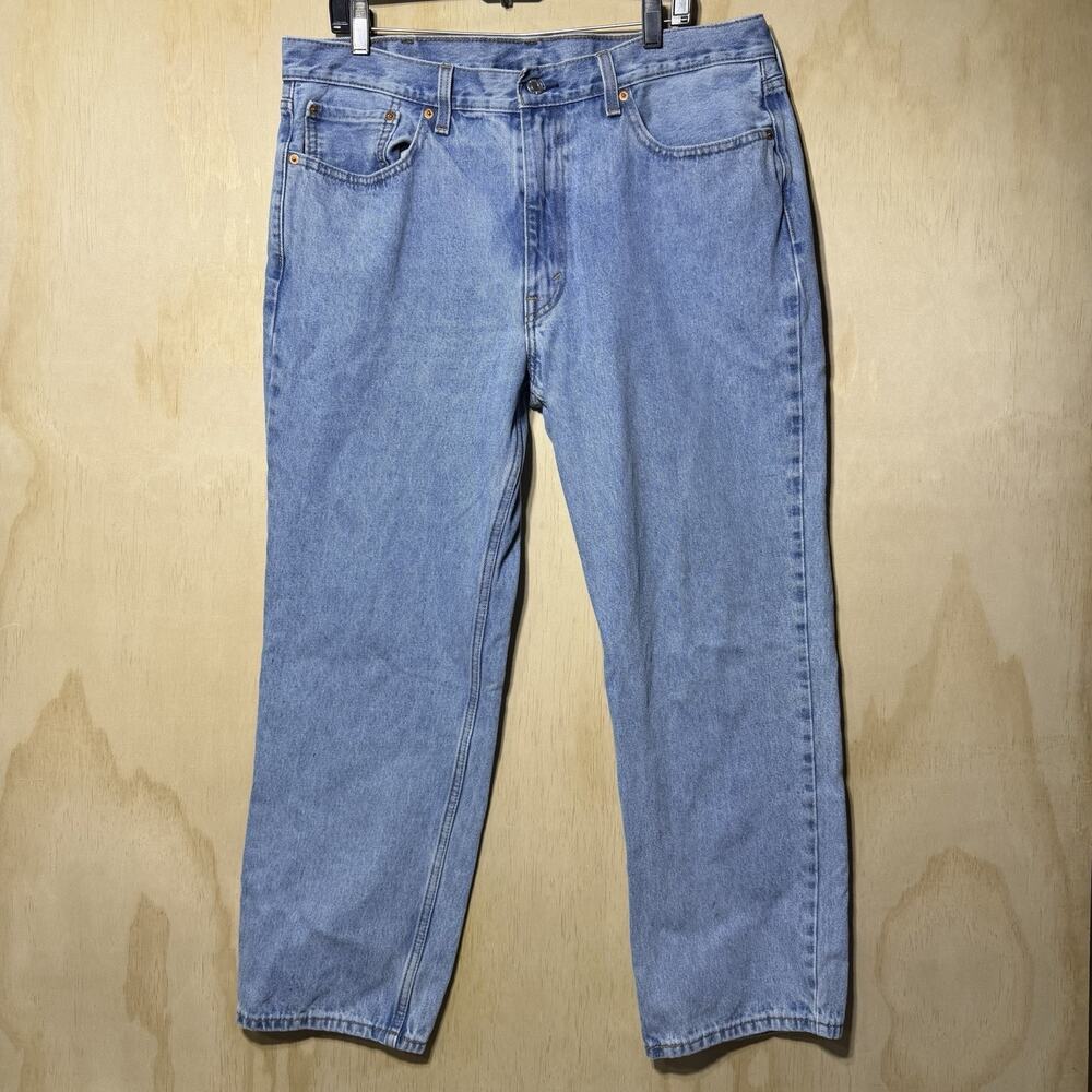 Levis 550 Jeans Mens 38x30 Blue Relaxed Fit Straight Leg 100% Cotton Denim